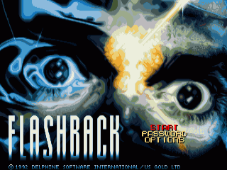 Flashback back cover for Amiga